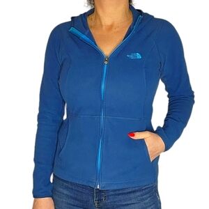 The North Face Full Zip Hoodie Blue Women's Medium